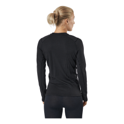 Helly Hansen W Lifa Merino Midweight Crew 990 Black -Billig Jakker butikk 60495 76 003
