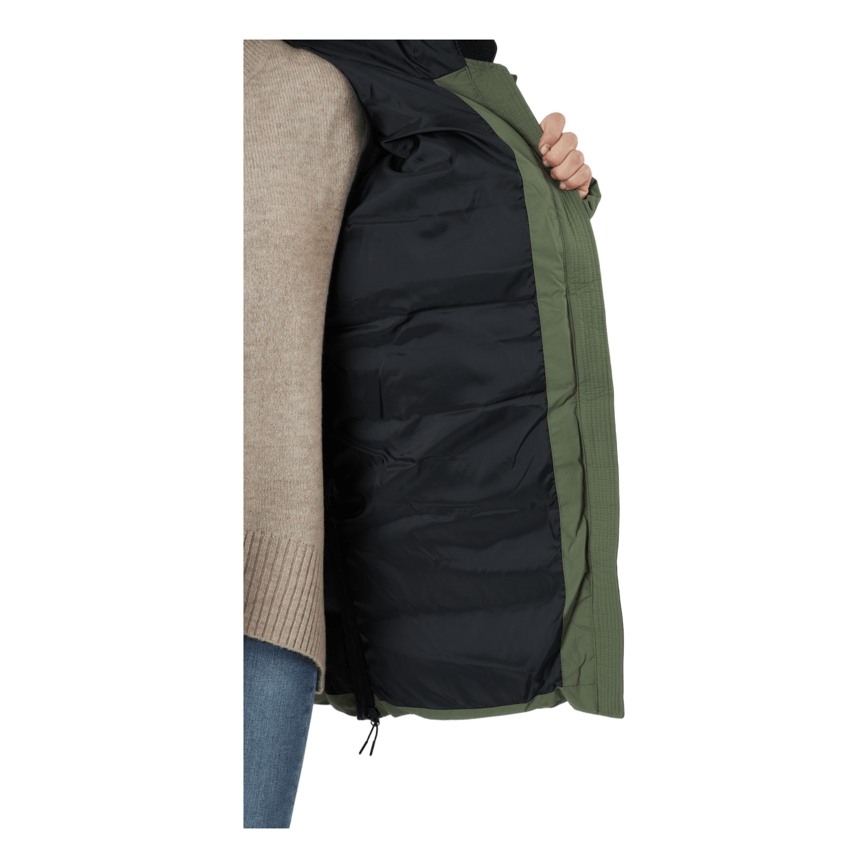 Helly Hansen W Aspire Puffy Parka 421 Lav Green 5 Helly Hansen W Aspire Puffy Parka 421 Lav Green - Bilde 5