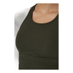 CASALL Bold Rib Crop Tank Forest Green -Billig Jakker butikk 60501 84 004