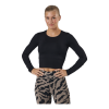CASALL Crop Long Sleeve Black