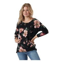 ONLY Onlelcos 4/5 Aop Top Jrs Noos Black W/jasmin Flower 15