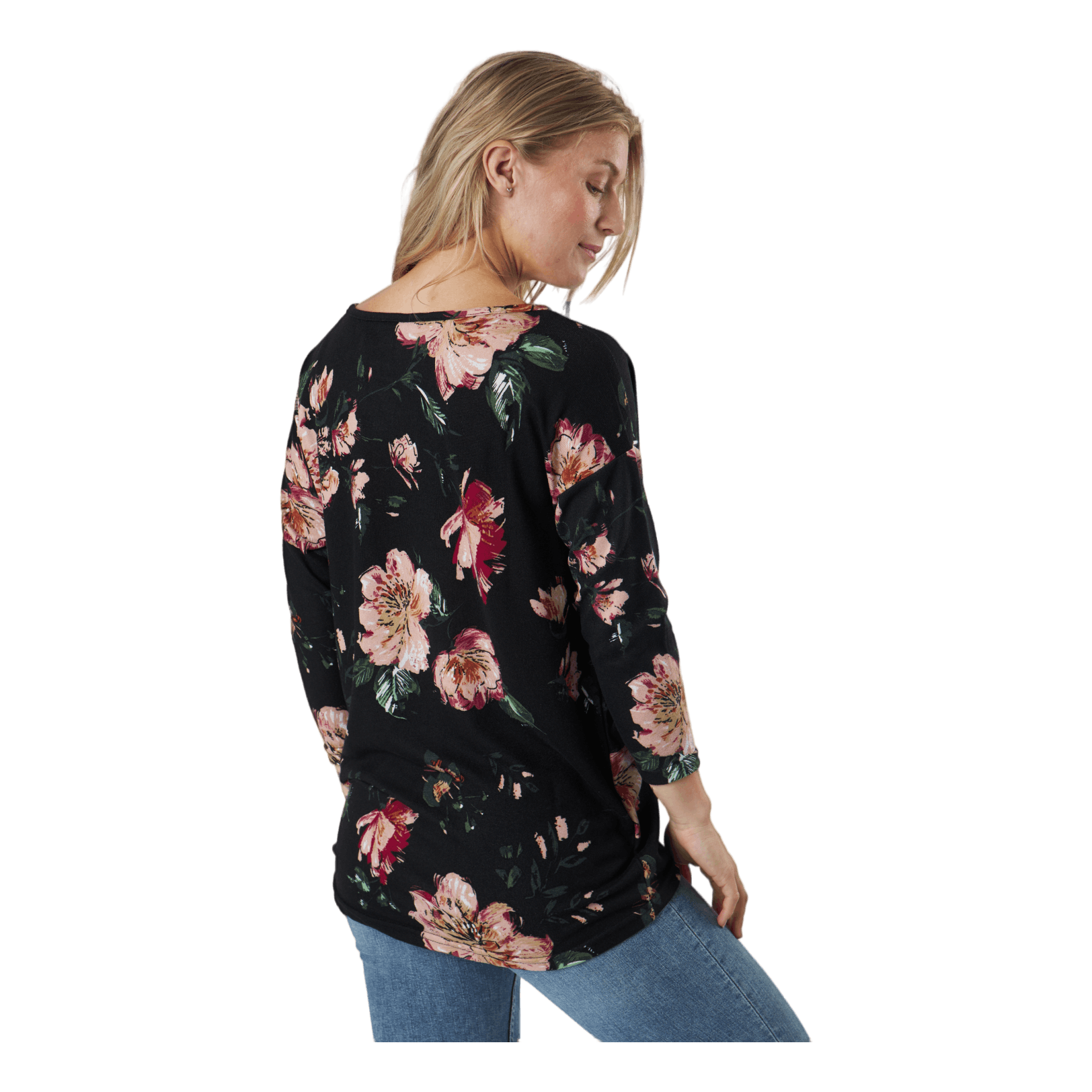 ONLY Onlelcos 4/5 Aop Top Jrs Noos Black W/jasmin Flower 15 3 ONLY Onlelcos 4/5 Aop Top Jrs Noos Black W/jasmin Flower 15 - Bilde 3