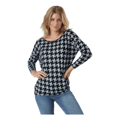 ONLY Onlelcos 4/5 Aop Top Jrs Noos Light Grey Melange