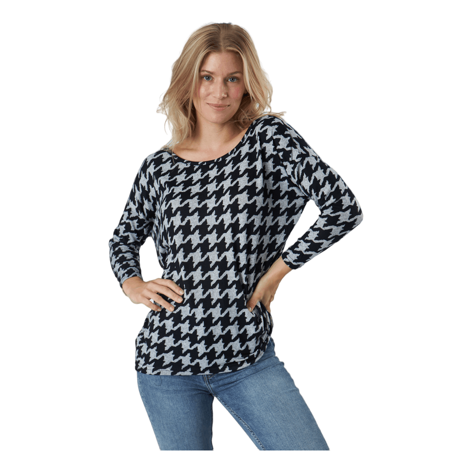 ONLY Onlelcos 4/5 Aop Top Jrs Noos Light Grey Melange 1 ONLY Onlelcos 4/5 Aop Top Jrs Noos Light Grey Melange