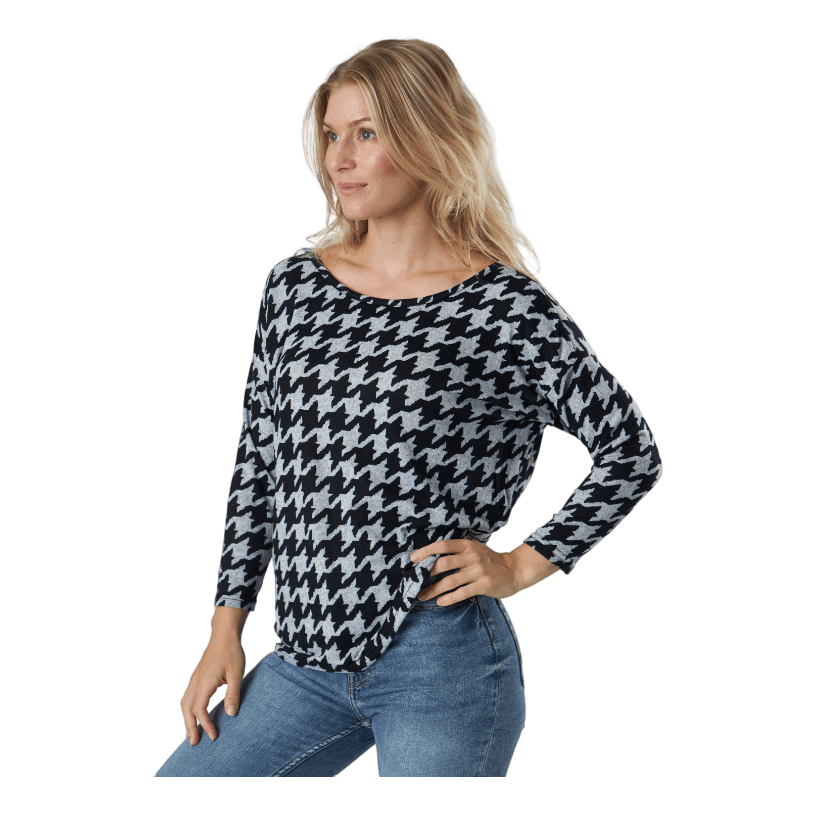 ONLY Onlelcos 4/5 Aop Top Jrs Noos Light Grey Melange 2 ONLY Onlelcos 4/5 Aop Top Jrs Noos Light Grey Melange - Bilde 2