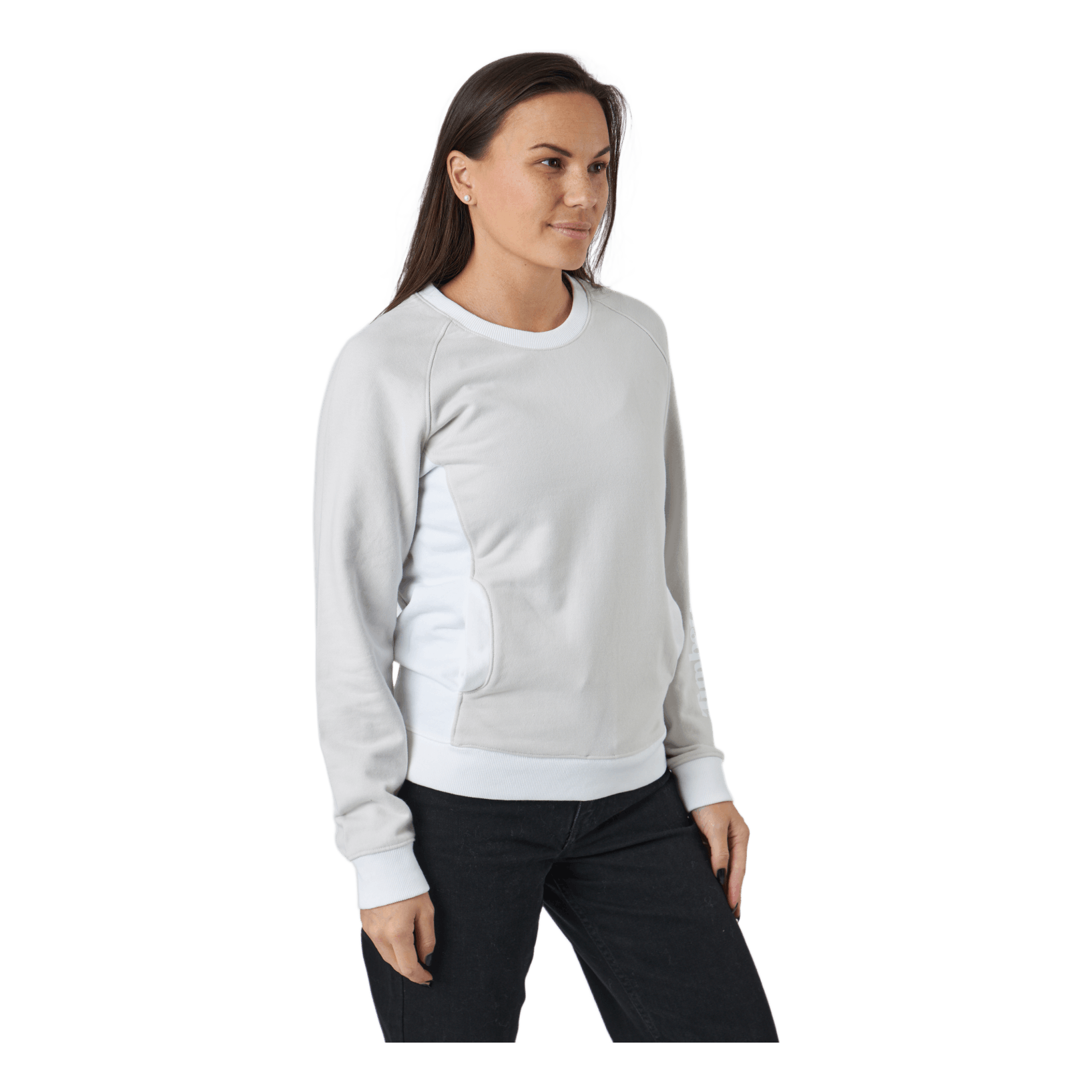 Timberland Linear Logo Sleeve Crew White Sand 2 Timberland Linear Logo Sleeve Crew White Sand - Bilde 2