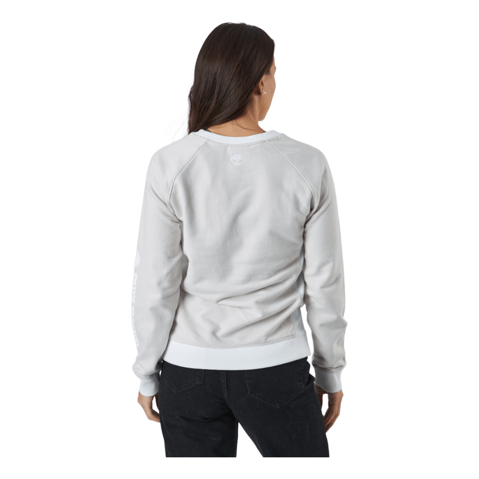 Timberland Linear Logo Sleeve Crew White Sand 3 Timberland Linear Logo Sleeve Crew White Sand - Bilde 3