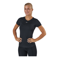Nike Dri-FIT One Women's Slim Fit Short-Sleeve Top BLACK/WHITE