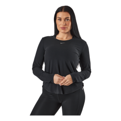 Nike Dri-FIT One Luxe Women's Standard Fit Long-Sleeve Top BLACK/REFLECTIVE SILV