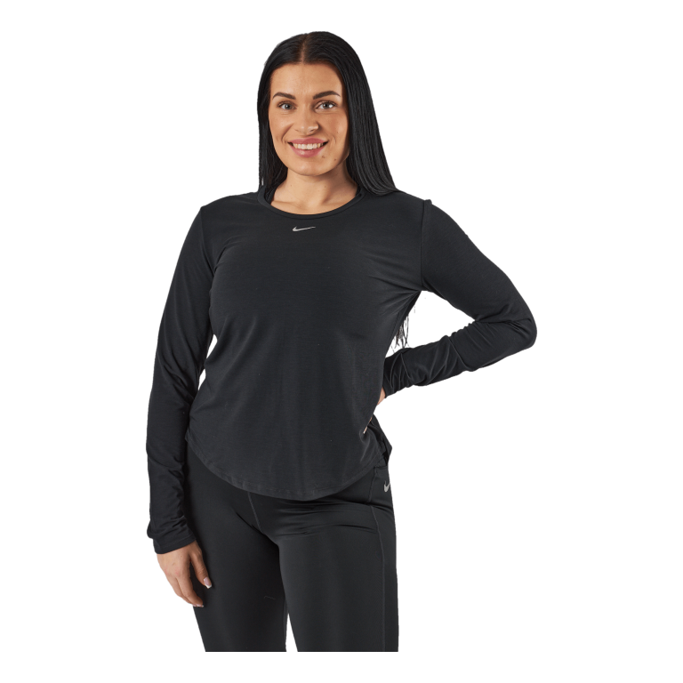 Nike Dri-FIT One Luxe Women's Standard Fit Long-Sleeve Top BLACK/REFLECTIVE SILV 2 Nike Dri-FIT One Luxe Women's Standard Fit Long-Sleeve Top BLACK/REFLECTIVE SILV - Bilde 2