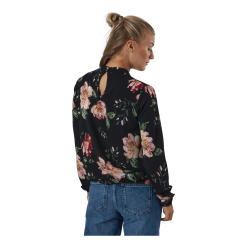 ONLY Onlnew Mallory L/s Blouse Aop Black -Billig Jakker butikk 60519 50 003