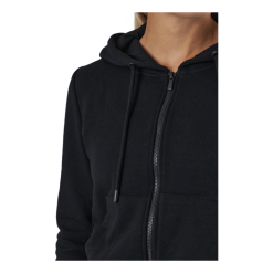 ONLY Onlfeel Life L/s Zip Hood Swt Black -Billig Jakker butikk 60519 57 004