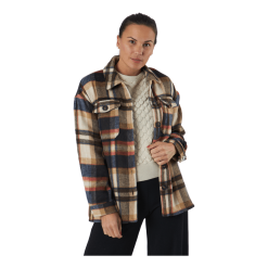 ONLY Onlmaci L/s Check Shacket Pnt Humus