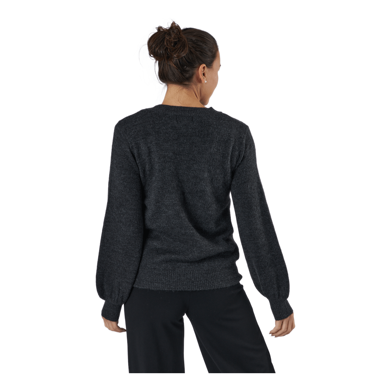 Pieces Pcperla Ls Knit Bc Dark Grey Melange 3 Pieces Pcperla Ls Knit Bc Dark Grey Melange - Bilde 3