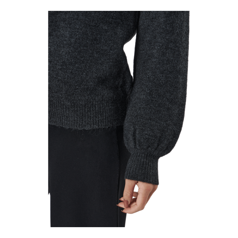 Pieces Pcperla Ls Knit Bc Dark Grey Melange 4 Pieces Pcperla Ls Knit Bc Dark Grey Melange - Bilde 4