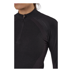 Endurance Halen W Seamless Midlayer Black Bean -Billig Jakker butikk 60532 07 004