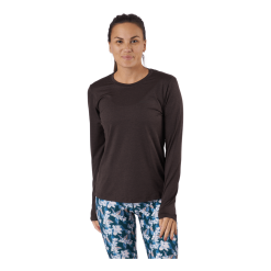 Endurance Maje W Melange L-s Tee Black Bean
