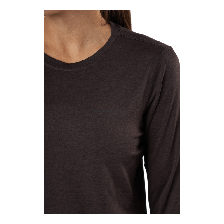 Endurance Maje W Melange L-s Tee Black Bean 4 Endurance Maje W Melange L-s Tee Black Bean - Bilde 4
