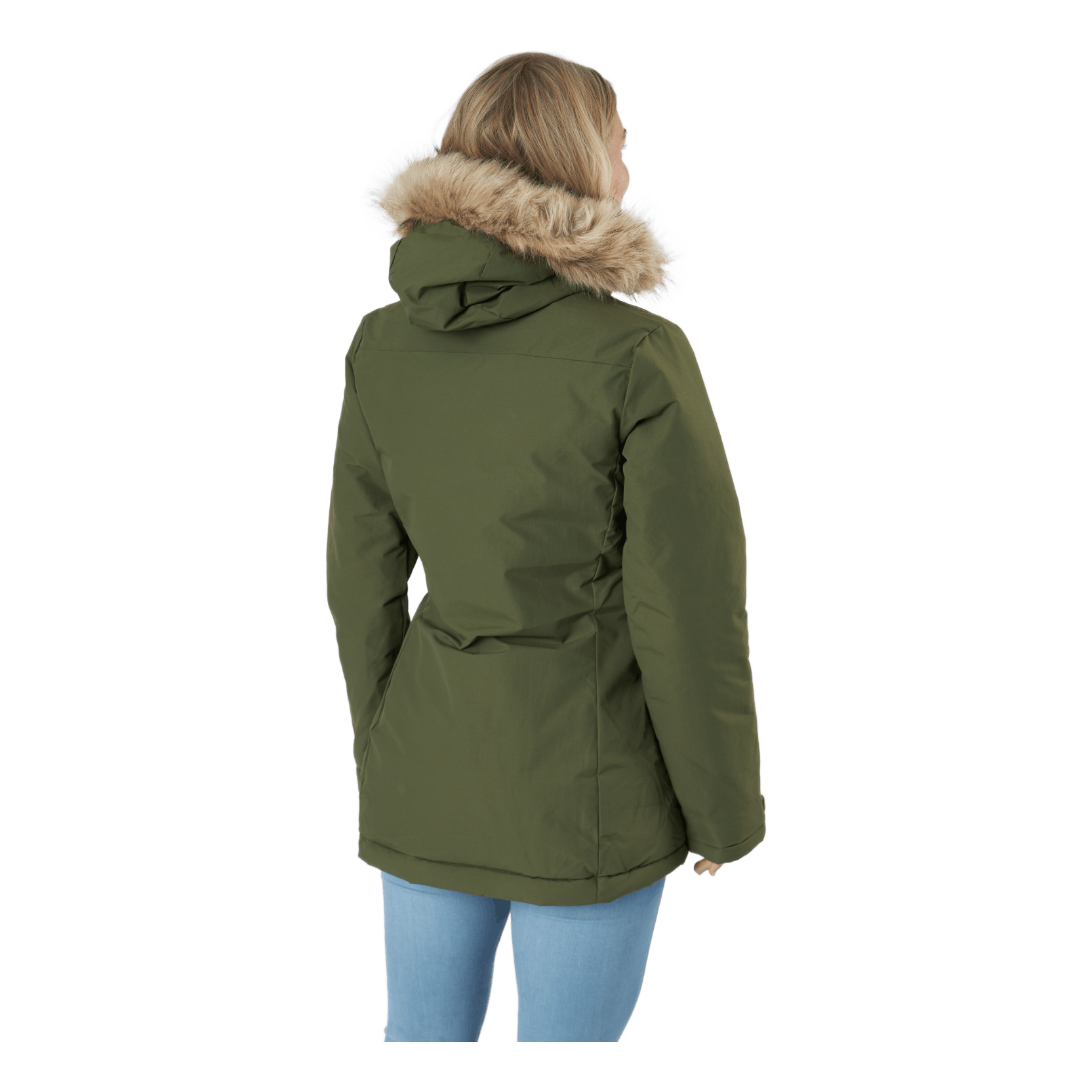 ADIDAS W Hooded Parka Focus Olive 3 ADIDAS W Hooded Parka Focus Olive - Bilde 3