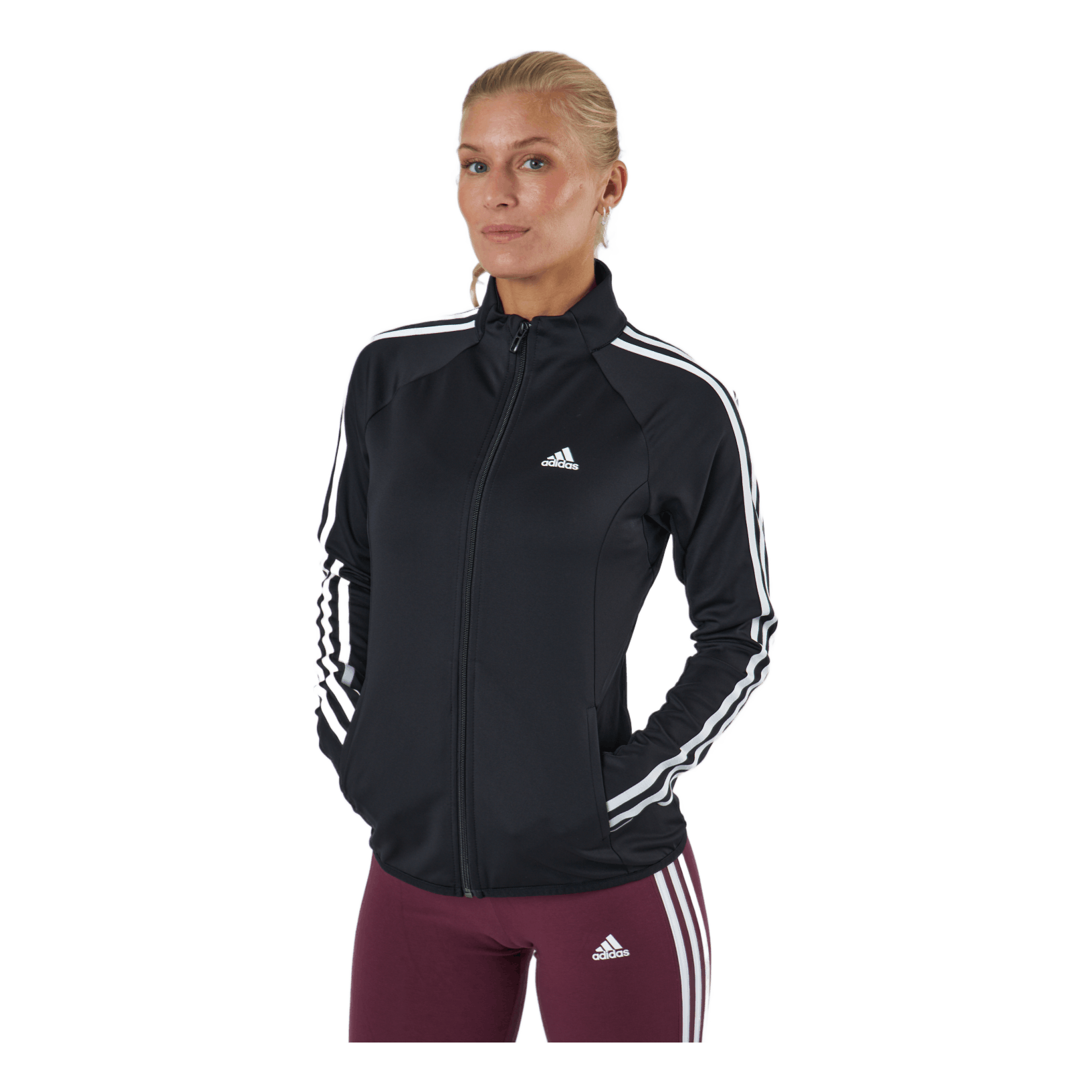 ADIDAS 3-Stripes Track Jacket Black / White 1 ADIDAS 3-Stripes Track Jacket Black / White
