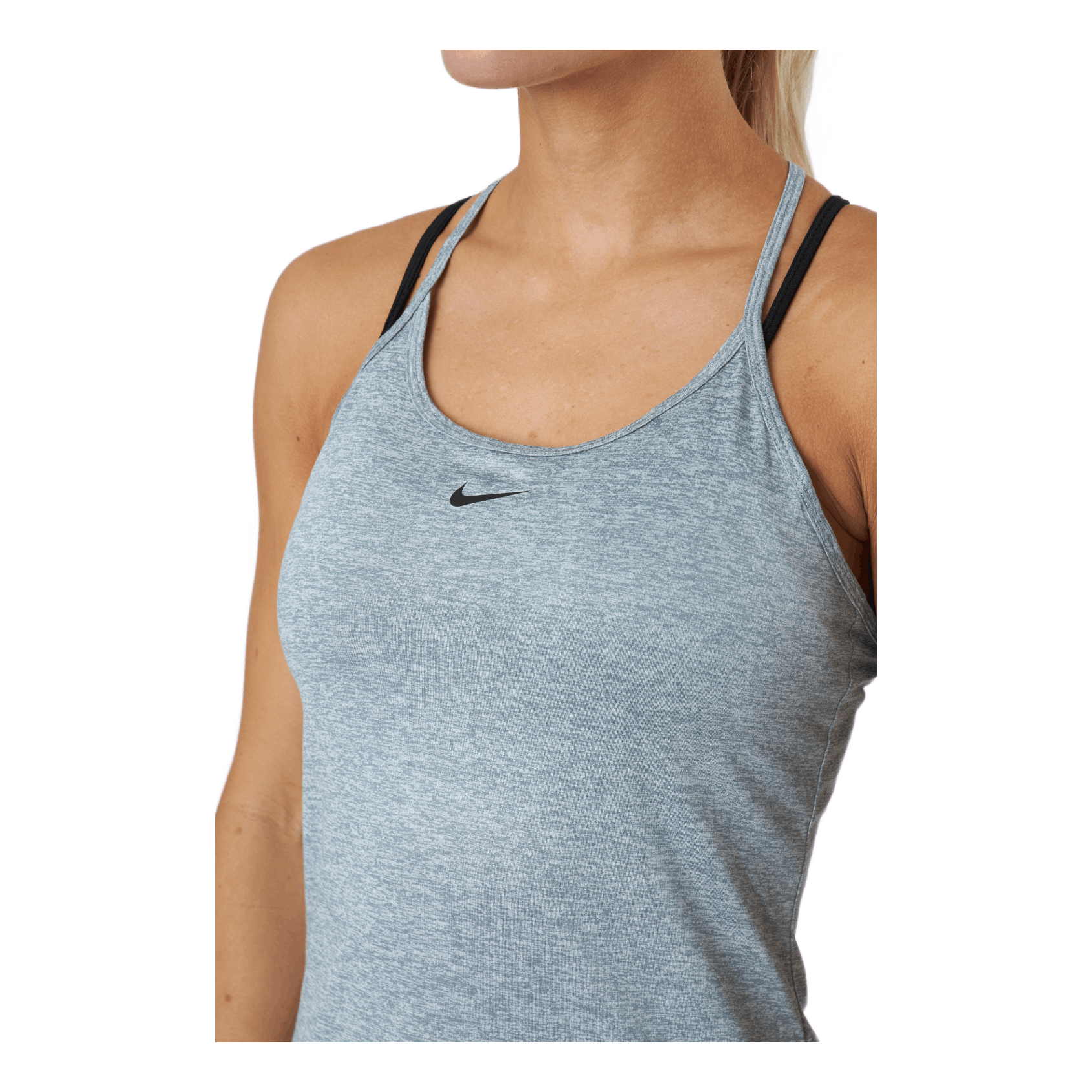Nike Dri-FIT One Elastika Women's Standard Fit Tank PARTICLE GREY/HTR/BLACK 6 Nike Dri-FIT One Elastika Women's Standard Fit Tank PARTICLE GREY/HTR/BLACK - Bilde 6