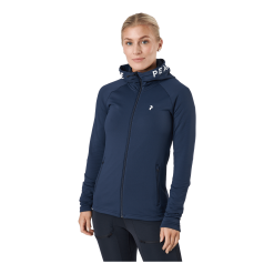 Peak Performance W Rider Zip Hood Blue Shadow