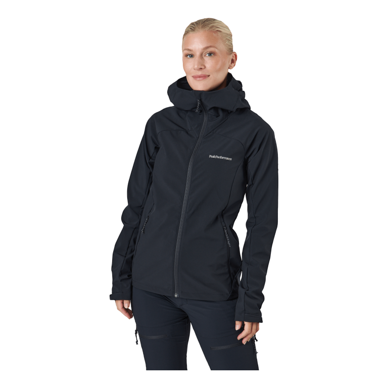 Peak Performance W Explore Hood Jacket Black 1 Peak Performance W Explore Hood Jacket Black