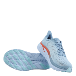 Hoka One One W Clifton 8 Wide Blue Fog / Plein Air -Billig Jakker butikk 60586 53 007