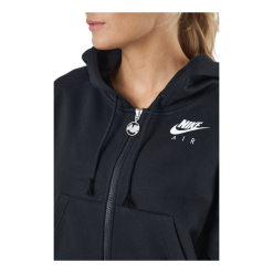 Nike Air Women's Full-zip Flee Black/black/white -Billig Jakker butikk 60594 00 005