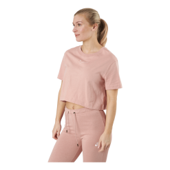 Nike W Nsw Crop Ss Tee Prnt Rose Whisper/white