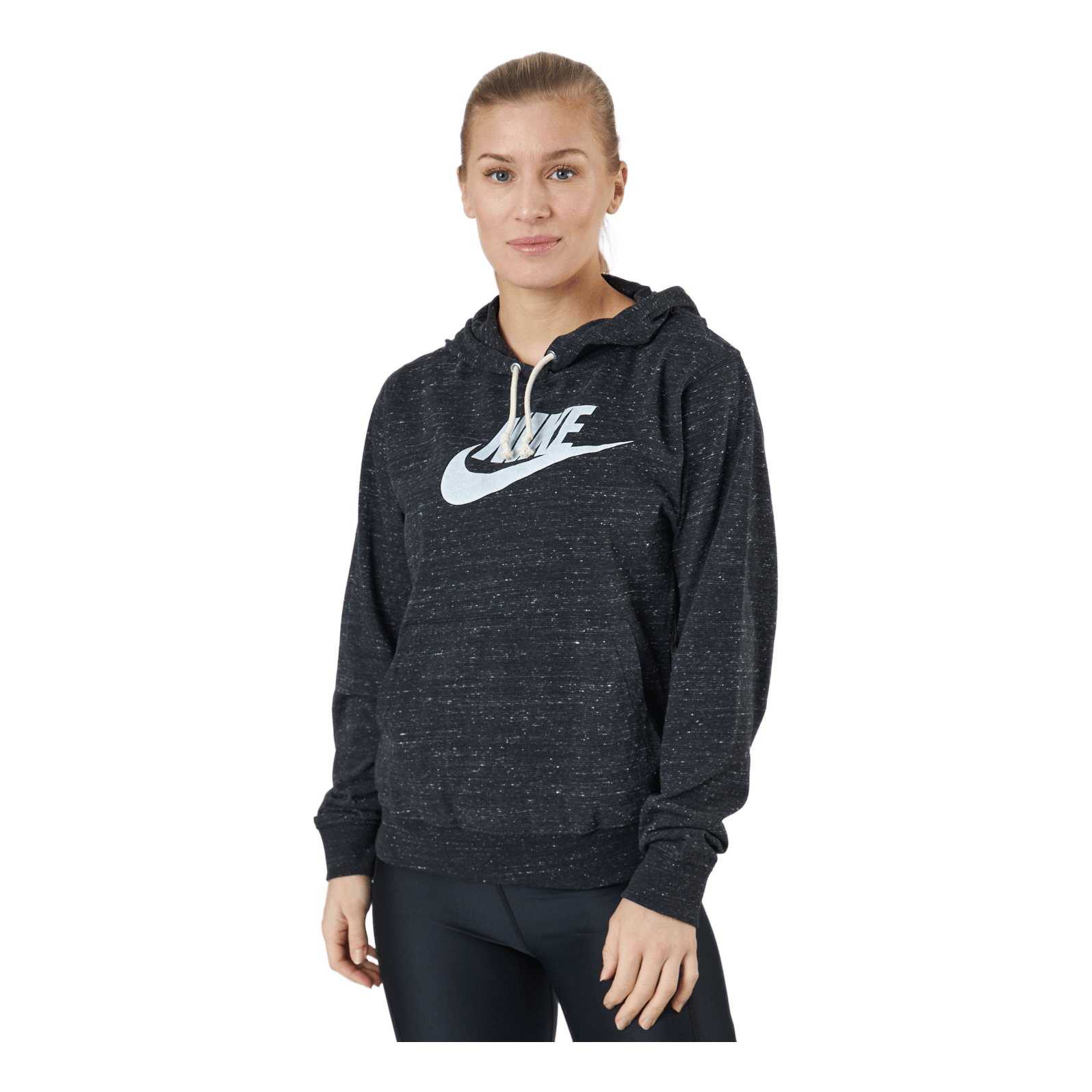 Nike Sportswear Gym Vintage Women's Pullover Hoodie BLACK/WHITE 1 Nike Sportswear Gym Vintage Women's Pullover Hoodie BLACK/WHITE