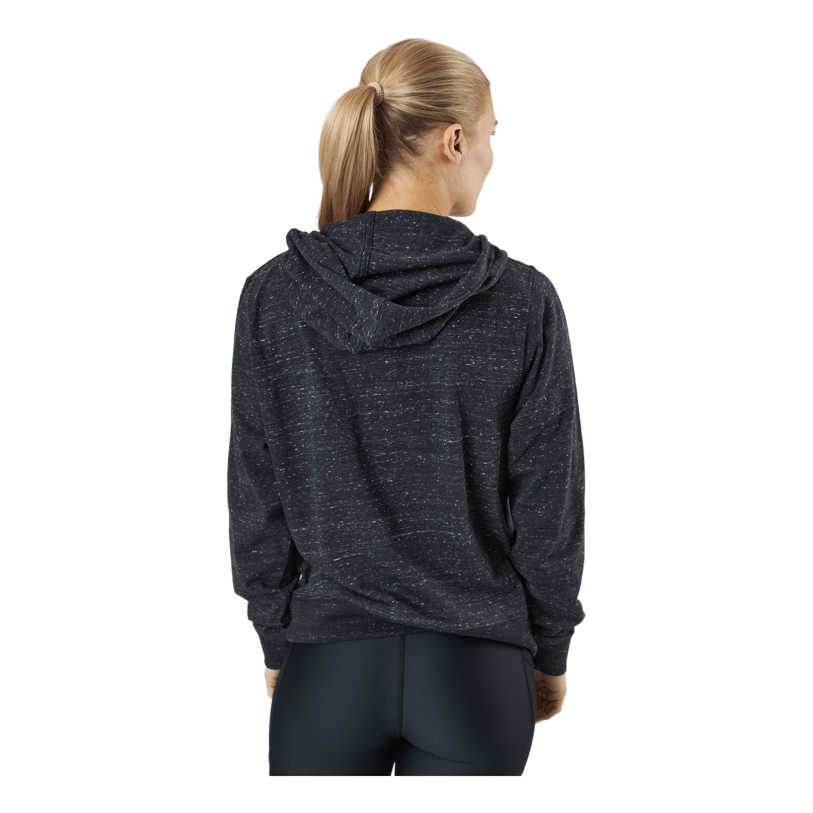 Nike Sportswear Gym Vintage Women's Pullover Hoodie BLACK/WHITE 2 Nike Sportswear Gym Vintage Women's Pullover Hoodie BLACK/WHITE - Bilde 2