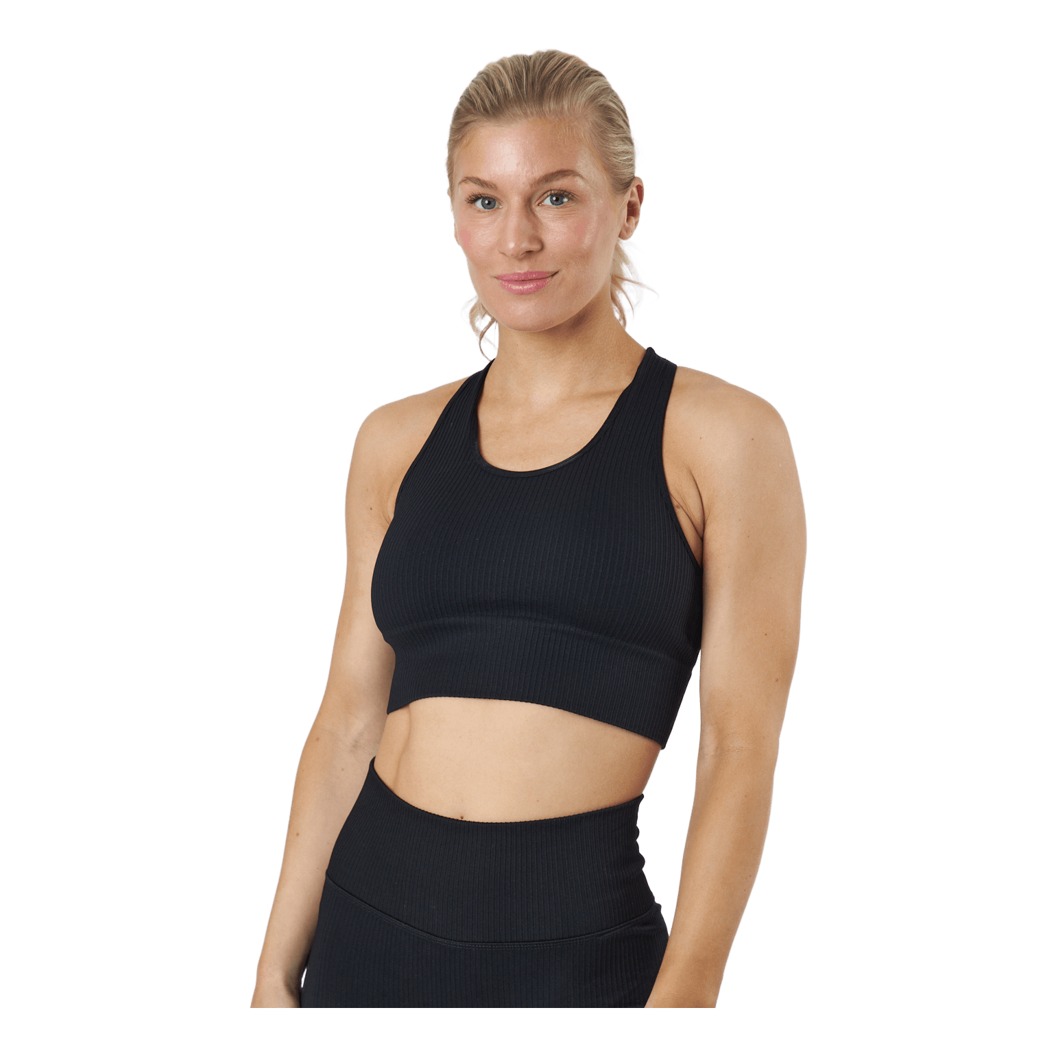 BLACC Rib Seamless Crop Top Black 3 BLACC Rib Seamless Crop Top Black - Bilde 3
