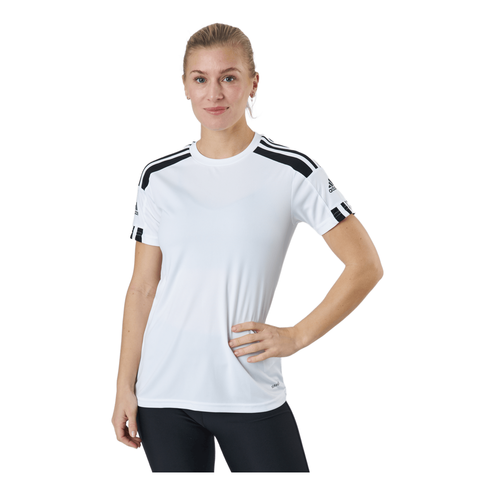 ADIDAS Squad 21 Jsy W White/black 2 ADIDAS Squad 21 Jsy W White/black - Bilde 2