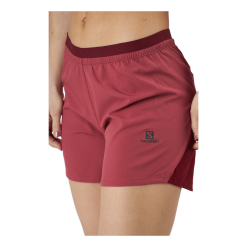 Salomon Cross 5'' Short W Earth Red/cabernet -Billig Jakker butikk 60654 68 004