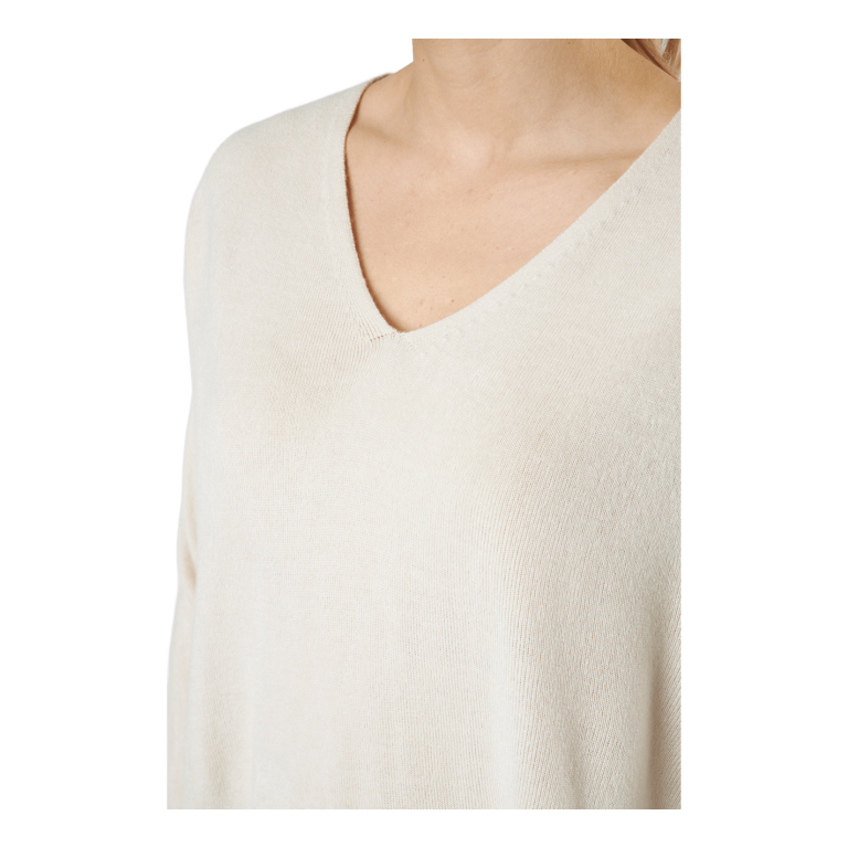 ONLY Onlamalia L/s V-neck Pullover Pumice Stone 4 ONLY Onlamalia L/s V-neck Pullover Pumice Stone - Bilde 4