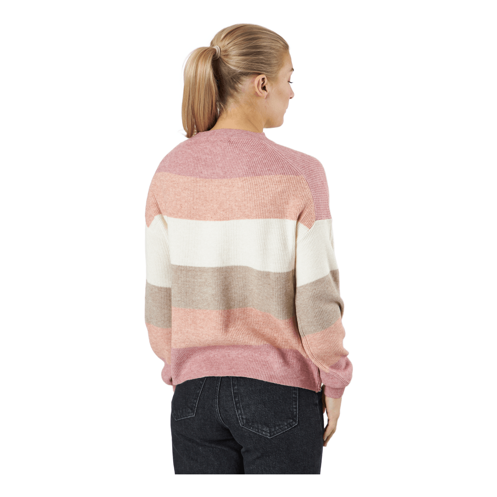 ONLY Onlatia L/s Stripe Pullover Kn Dusty Rose 3 ONLY Onlatia L/s Stripe Pullover Kn Dusty Rose - Bilde 3