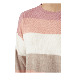 ONLY Onlatia L/s Stripe Pullover Kn Dusty Rose 8 ONLY Onlatia L/s Stripe Pullover Kn Dusty Rose -Billig Jakker butikk 60684 55 004