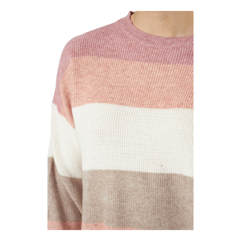 ONLY Onlatia L/s Stripe Pullover Kn Dusty Rose 4 ONLY Onlatia L/s Stripe Pullover Kn Dusty Rose - Bilde 4
