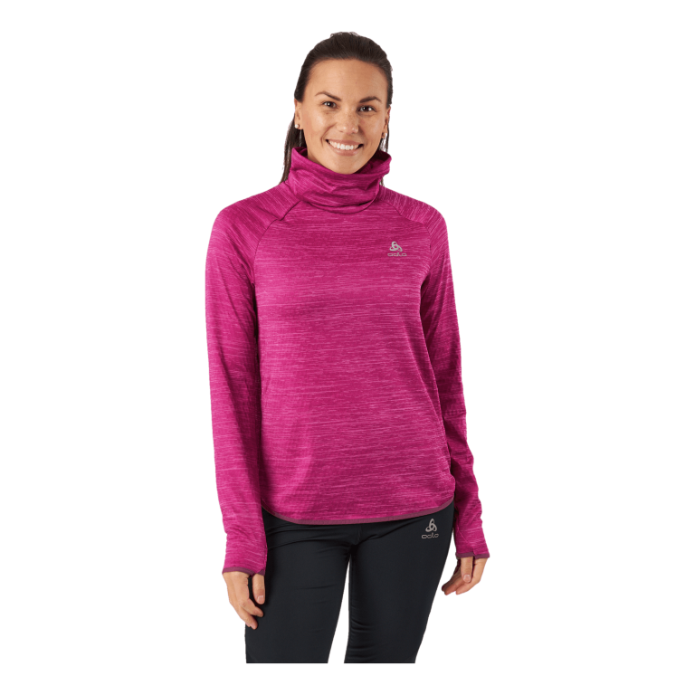 Odlo Mid Layer Run Easy Warm Festival Fuchsia Melange 1 Odlo Mid Layer Run Easy Warm Festival Fuchsia Melange