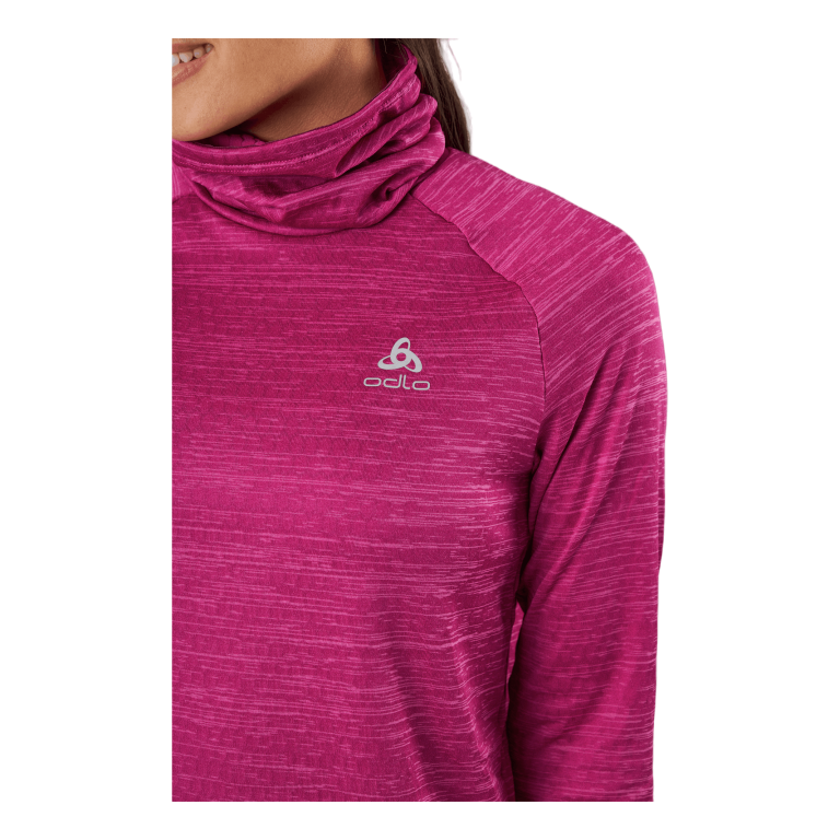 Odlo Mid Layer Run Easy Warm Festival Fuchsia Melange 5 Odlo Mid Layer Run Easy Warm Festival Fuchsia Melange - Bilde 5