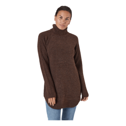 Pieces Ellen Ls Long Knit Chicory Coffee