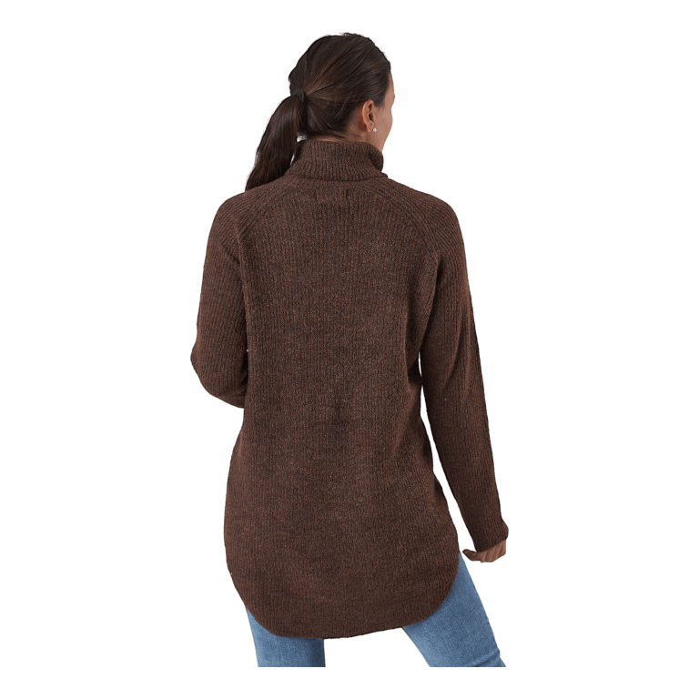 Pieces Ellen Ls Long Knit Chicory Coffee 3 Pieces Ellen Ls Long Knit Chicory Coffee - Bilde 3