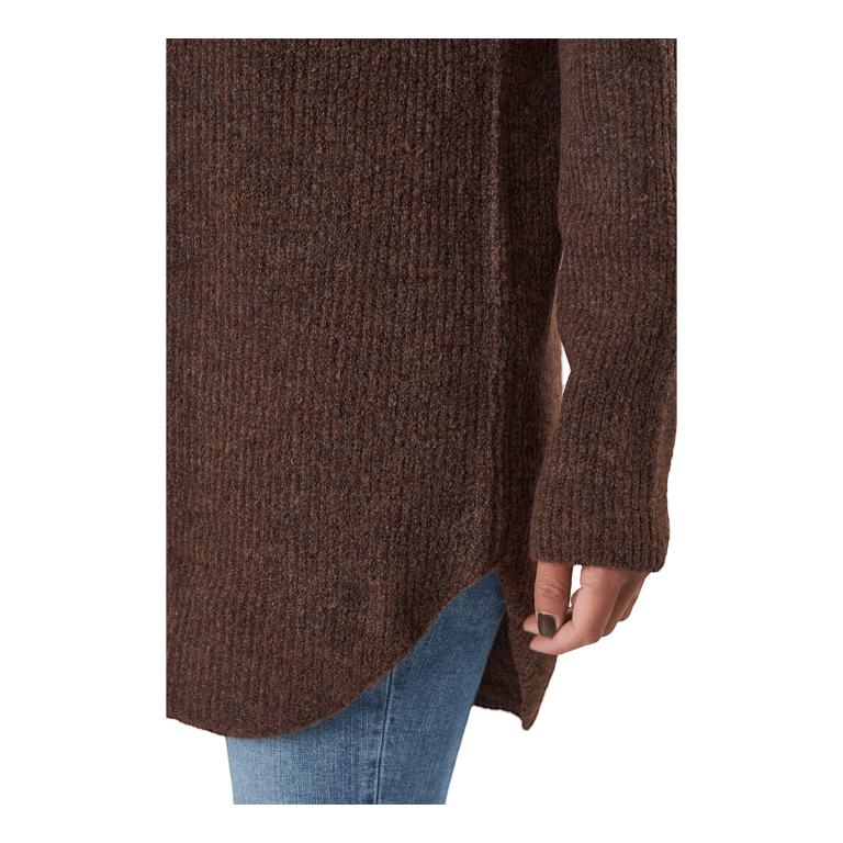 Pieces Ellen Ls Long Knit Chicory Coffee 5 Pieces Ellen Ls Long Knit Chicory Coffee - Bilde 5