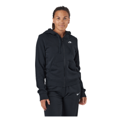 Nike Sportswear Club Fleece Women's Full-Zip Hoodie BLACK/WHITE