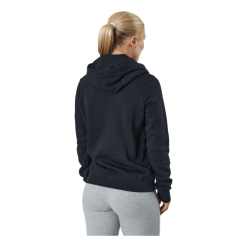 Nike Sportswear Club Fleece Women's Pullover Hoodie BLACK/WHITE -Billig Jakker butikk 60737 89 004