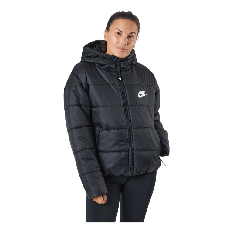Nike W Nsw Syn Tf Rpl Hd Jkt Black/black/white 1 Nike W Nsw Syn Tf Rpl Hd Jkt Black/black/white