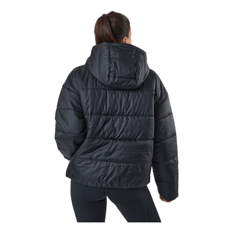 Nike W Nsw Syn Tf Rpl Hd Jkt Black/black/white 3 Nike W Nsw Syn Tf Rpl Hd Jkt Black/black/white - Bilde 3