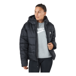 Nike W Nsw Syn Tf Rpl Hd Jkt Black/black/white 12 Nike W Nsw Syn Tf Rpl Hd Jkt Black/black/white -Billig Jakker butikk 60737 97 006