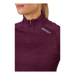 2XU Ignition 1/4 Zip Beet/silver Reflective -Billig Jakker butikk 60784 26 004